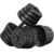Yaheetech Adjustable Dumbbell Set Free Weights with Spinlock Collars, Black | Concrete-filled plastic plates, iron bar, non-slip grip; strong durability, easy weight adjustments for home gym beginners