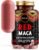 Maju Superfoods Organic Red Maca Root Capsules 120ct – Women Focused Curve Enhancement Nutrition Booster Pills, Gain for Thighs, Powder in Pill Supplement