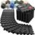 bemaxx Gym Mats Set – EVA Interlocking Foam Floor Tiles (12.6″x12.6″x0.4″) Protective Gym Flooring Sports Home Workout Exercise Mats Puzzle Garage Fitness Play-Room Pool Treadmill Bike, 18 pcs, 18sqft