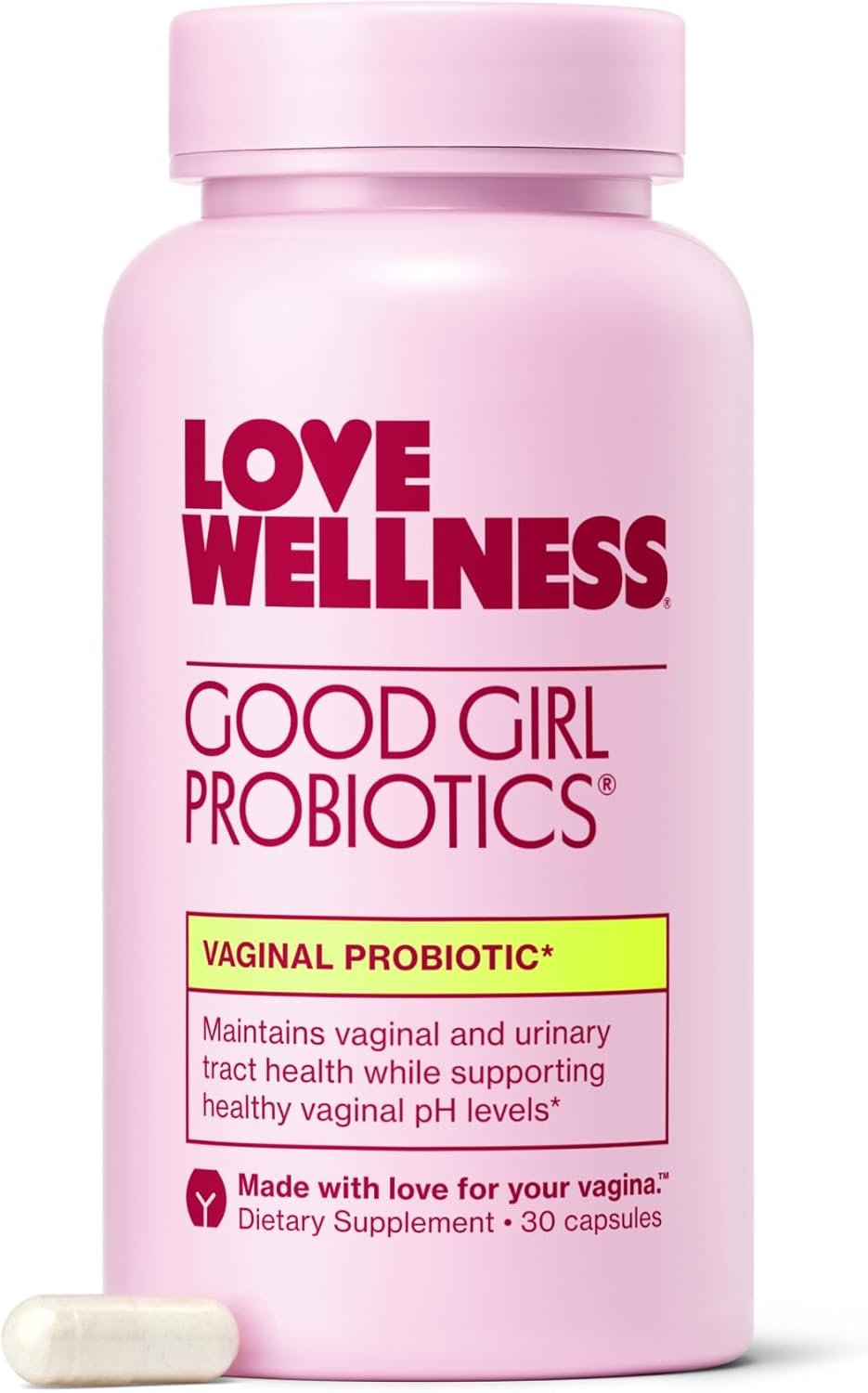 Love Wellness Good Girl Probiotics | Women’s Vaginal Health & pH Balance Supplement | 9-Strain Probiotic for Urinary Tract, Yeast, Odor & Immune Support | Gluten-Free (30-Day Supply)