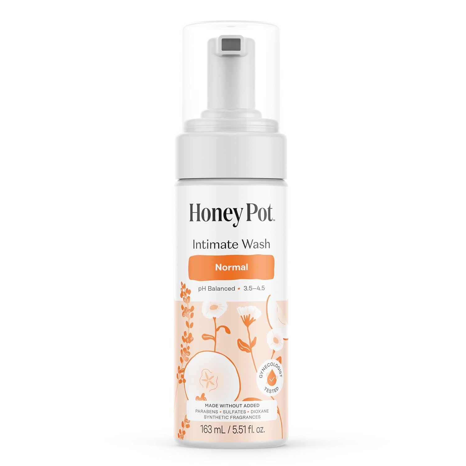 The Honey Pot Company – Feminine Wash – Herbal Infused – Sensitive Skin Types – PH Balanced Plant Based Hygiene Products – Normal – 5.51 Fluid Oz.