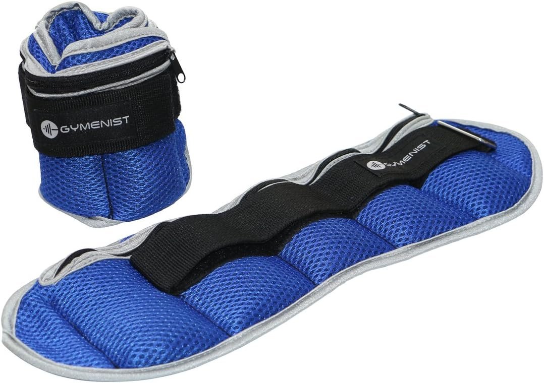 GYMENIST Pair of Ankle and Wrist Weights Adjustable Size The Weight Can Also Be Adjusted Set of Two