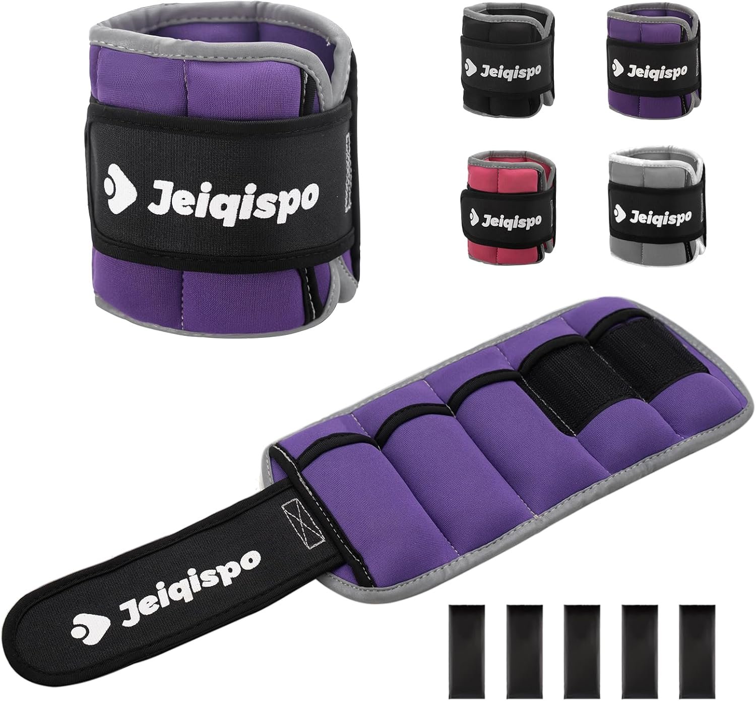 Adjustable Ankle Weights 1 Pair 2/4/6/8/10 LBS Wrist Leg Arm Weights for Women Men Kids,Strength Training with Removable Weight for Fitness Gym Workout Running Walking