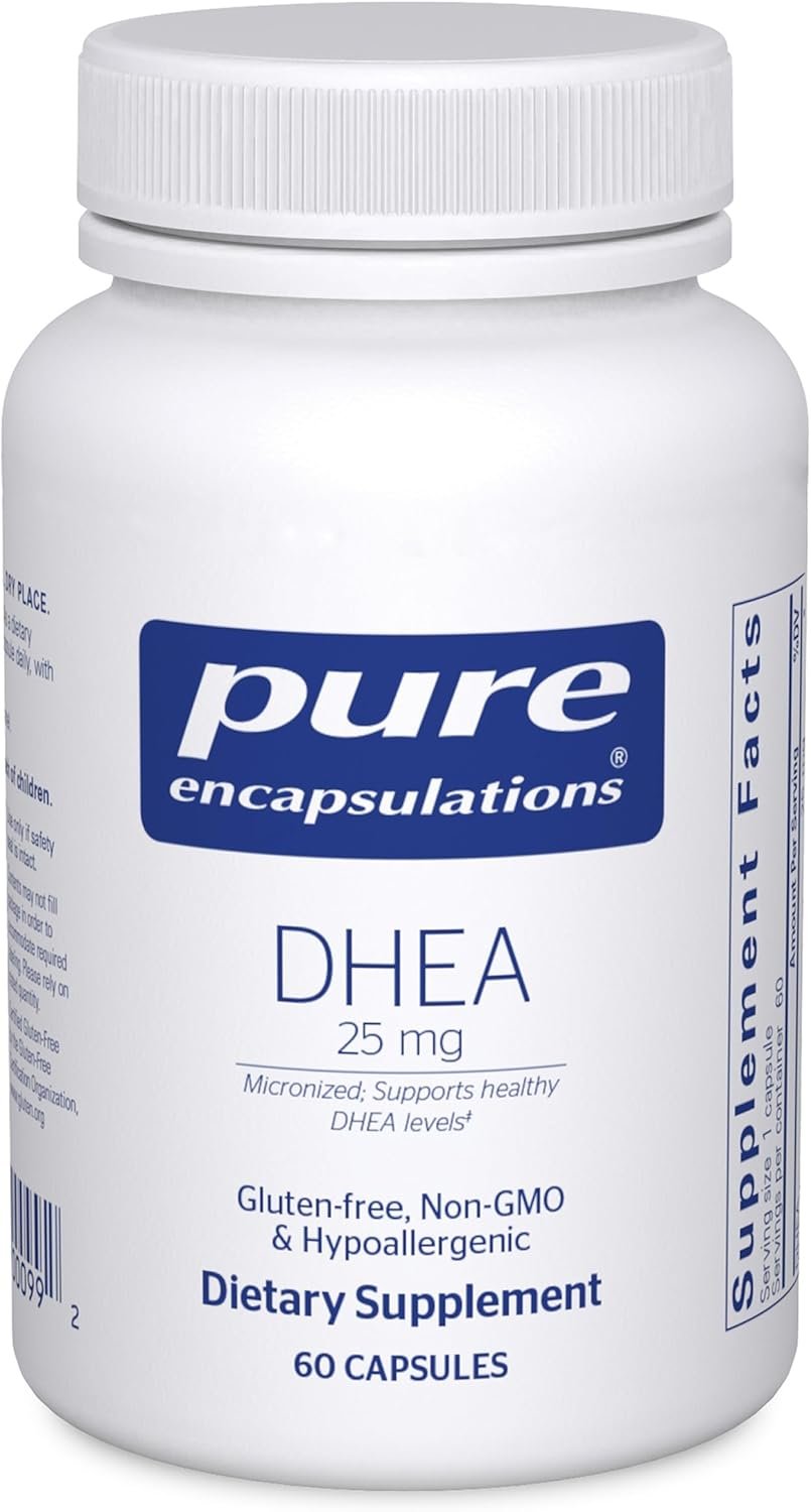 Pure Encapsulations DHEA 25 mg – Supplement for Immune Support, Hormone Balance, Metabolism Support, and Energy Levels* – with Micronized DHEA – 60 Capsules