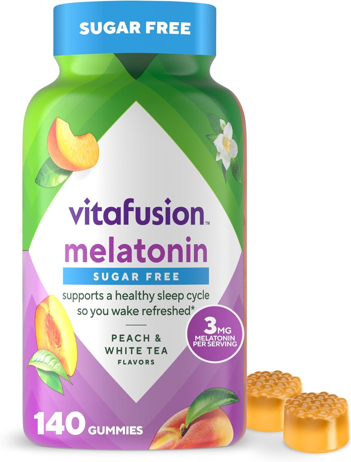 Vitafusion Melatonin Gummy Vitamins, 140 Count (Pack of 1)