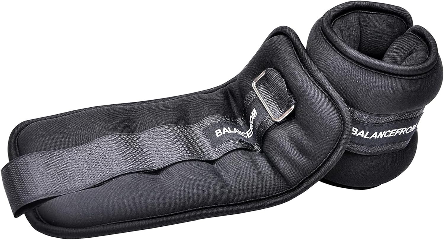 Fitvids Fully Adjustable Ankle Wrist Arm Leg Weights, 1-20LBS, Multiple Options