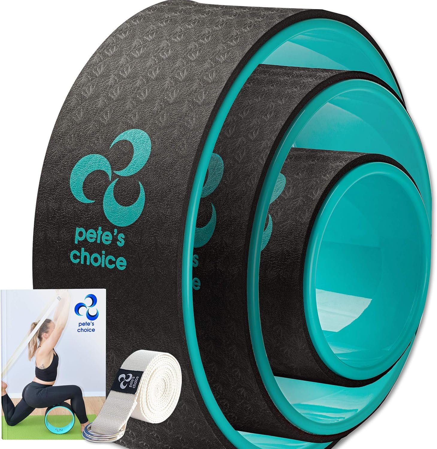Yoga Wheel 3 Pack – Lose Weight, Get in Shape and Get Fit. Three pack Yoga Wheel Set. Home Exercise and Workout. Improve Posture
