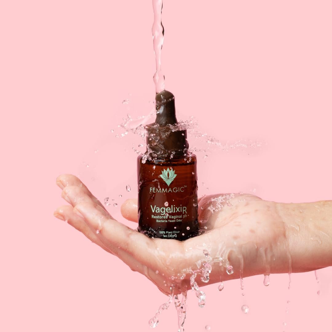 Vagelixir Yoni Elixir – Restores pH Balance, Deodorizes & Moisturizes, Prebiotic, Organic Herbal Soothing Blend for Sensitive Vaginal Care, Toxin-Free Formula. EST. 2015