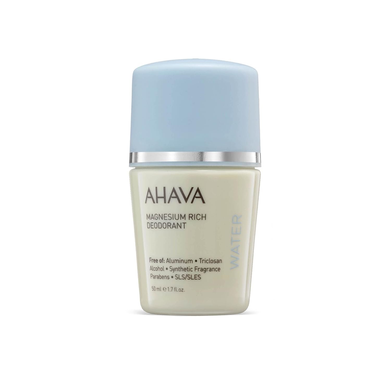 AHAVA Dead Sea Water Magnesium Rich Deodorant – Reduces Sweat & Odors, Maintains Underarms Dry, Suitable for Sensitive Skin, Enriched with Exclusive Osmoter, Bergamot Fruit & Olive Plant, 1.7 Fl.Oz