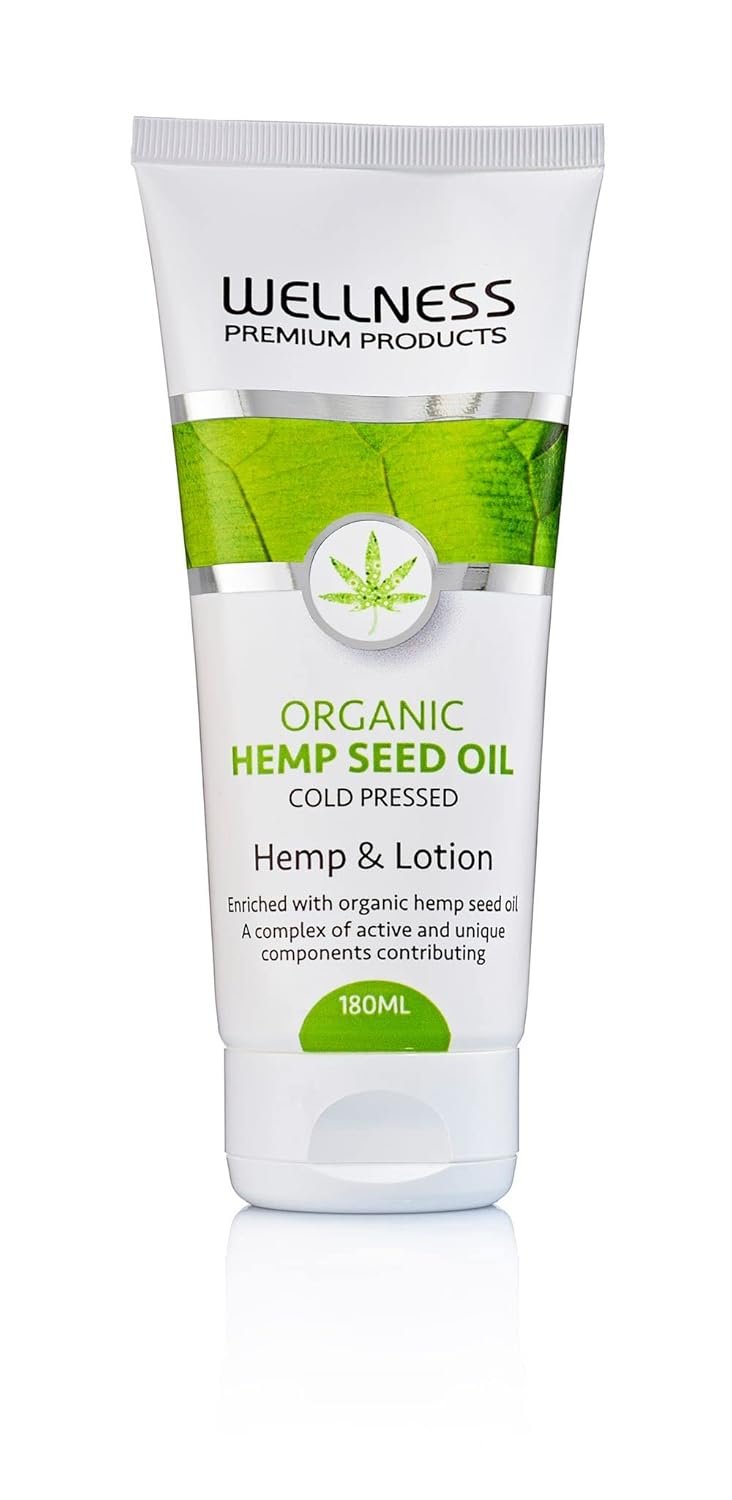 Wellness Premium Products Organic Hemp Seed Oil Lotion Unisex Body Lotion 6.3 oz