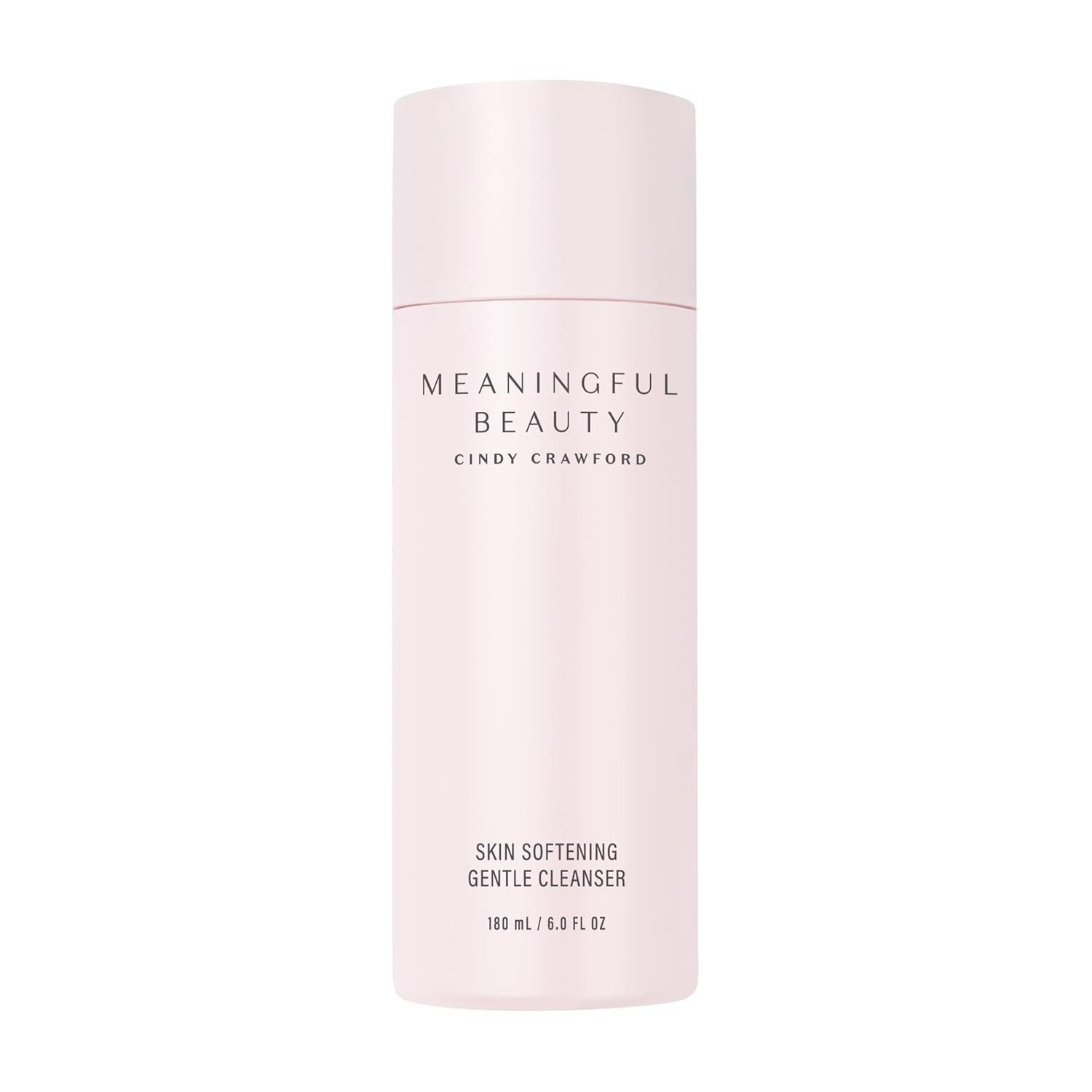 Meaningful Beauty Skin Softening Gentle Cleanser, Non-Foaming Face Wash Cream for Hydration and Smoothness, Anti-Aging Skincare Facial Cleanser for Women with All Skin Types, Fragrance Free, 6 Fl Oz