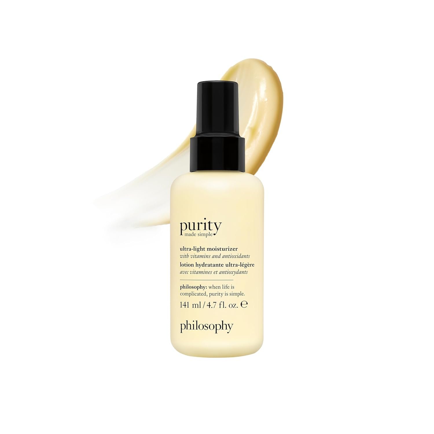 philosophy purity made simple pore face moisturizer – with vitamins C & E, green tea, meadowfoam seed oil & chia seed oil – ultra-light nourishing formula delivers 24-hour hydration