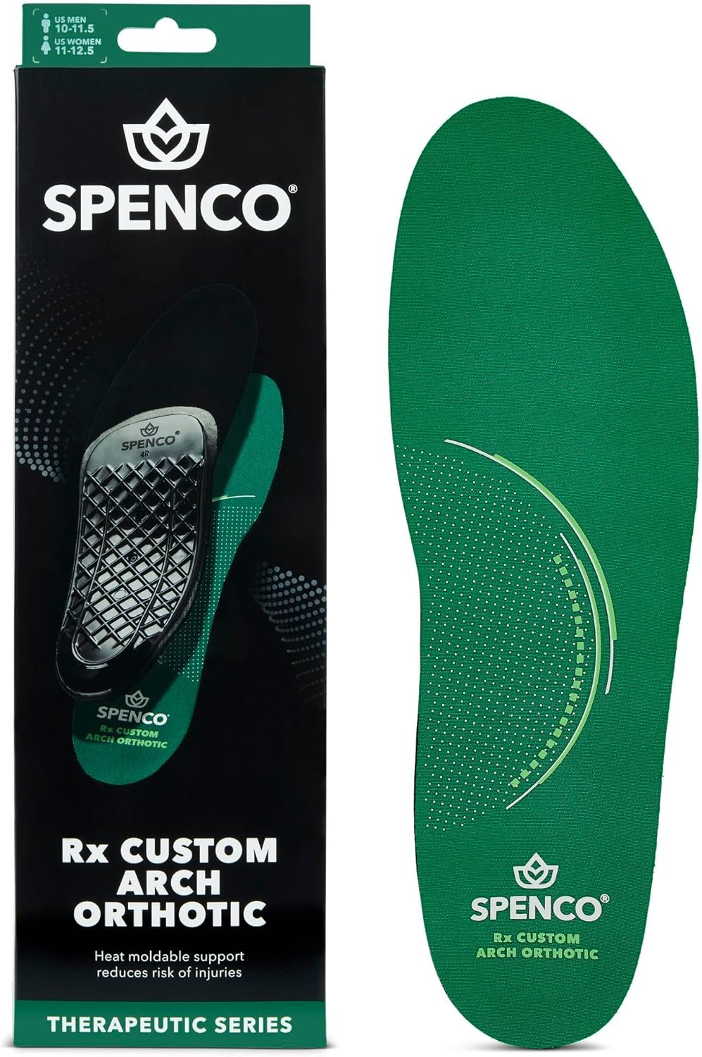 Spenco Rx Orthotic Arch Support Full Length Shoe Insoles, Women’s 7-8.5/Men’s 6-7.5