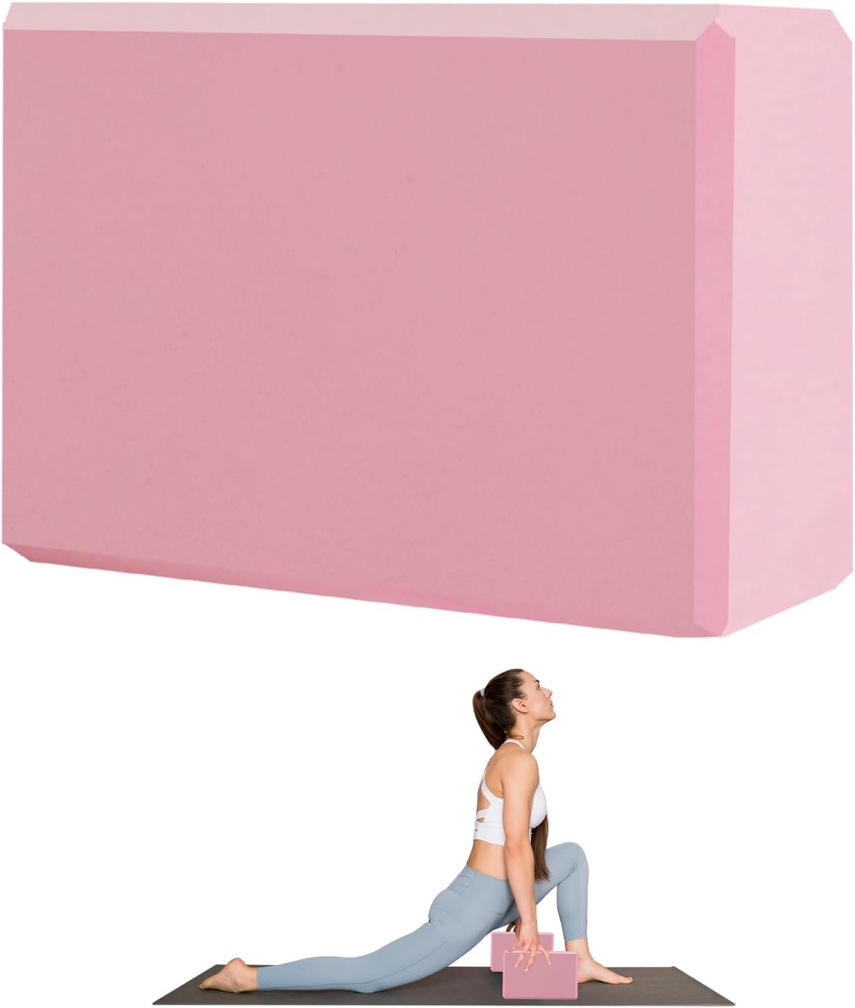 9″x6″x3″ Yoga Blocks, Soft Non-Slip Surface Premium Foam Blocks, Supportive, Lightweight, Odor Resistant, Yoga Accessories for Pilates Meditation General Fitness Stretching Toning