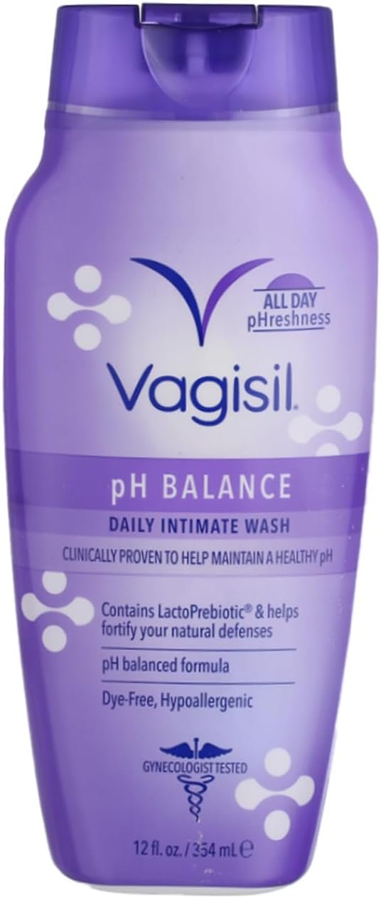 Vagisil Feminine Wash pH Balanced, Light & Fresh 12 oz (Pack of 4)