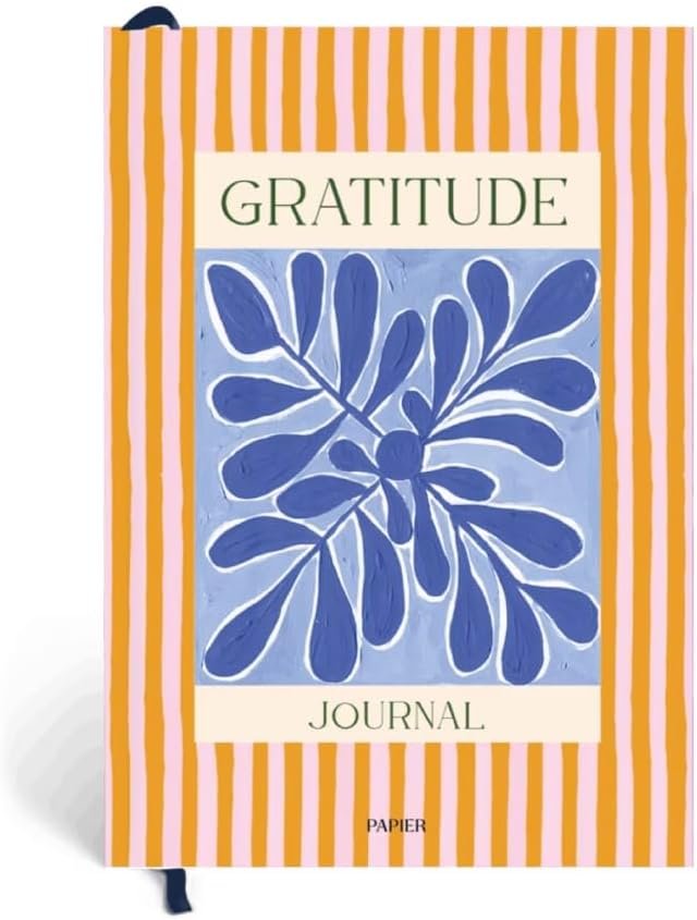 Papier Stay Grounded Gratitude Journal – Colorful Hardback | Daily Prompts, Activities, Monthly Check-Ins, Affirmation, Reflection & Mindfulness