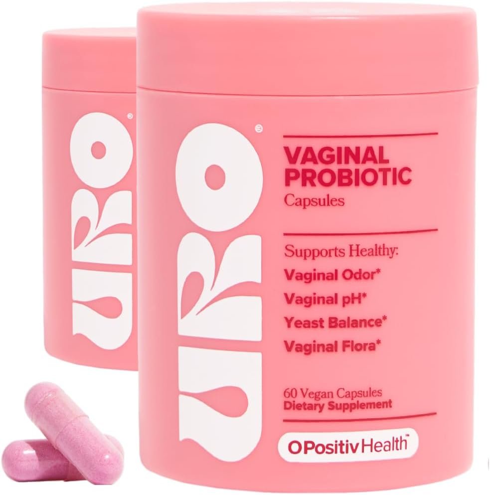 URO Vaginal Probiotics for Odor, Flora & pH Balance – 60-Day Supply