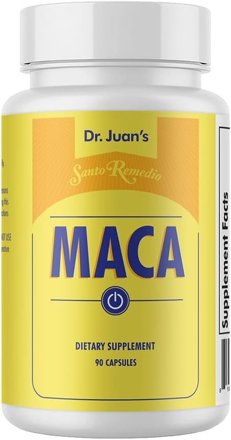 Santo Remedio Maca Dietary Supplement – 90 Servings | Helps Support Healthy Energy Levels – Vegetarian, No Artificial Flavors, No Artificial Colors – 750 mg, 90 Capsules