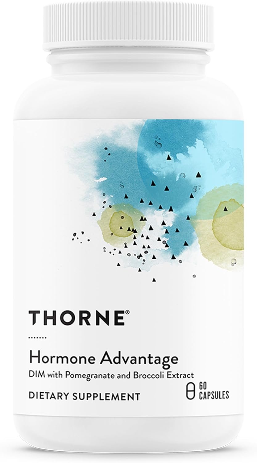 THORNE Hormone Advantage, DIM, SGS & Pomegranate Extract, 60 Capsules | Supports Estrogen Metabolism & Hormone Balance for Women & Men*, Gluten, Dairy & Soy-Free, Third-Party Certified