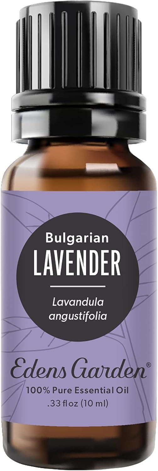 Edens Garden Lavender – Bulgarian Essential Oil- 100% Pure 10 ml (.33 oz) | Premium Grade, Undiluted, Natural, Therapeutic, Aromatherapy, The Best For Diffuser, Skin, Humidifiers, Kid Safe