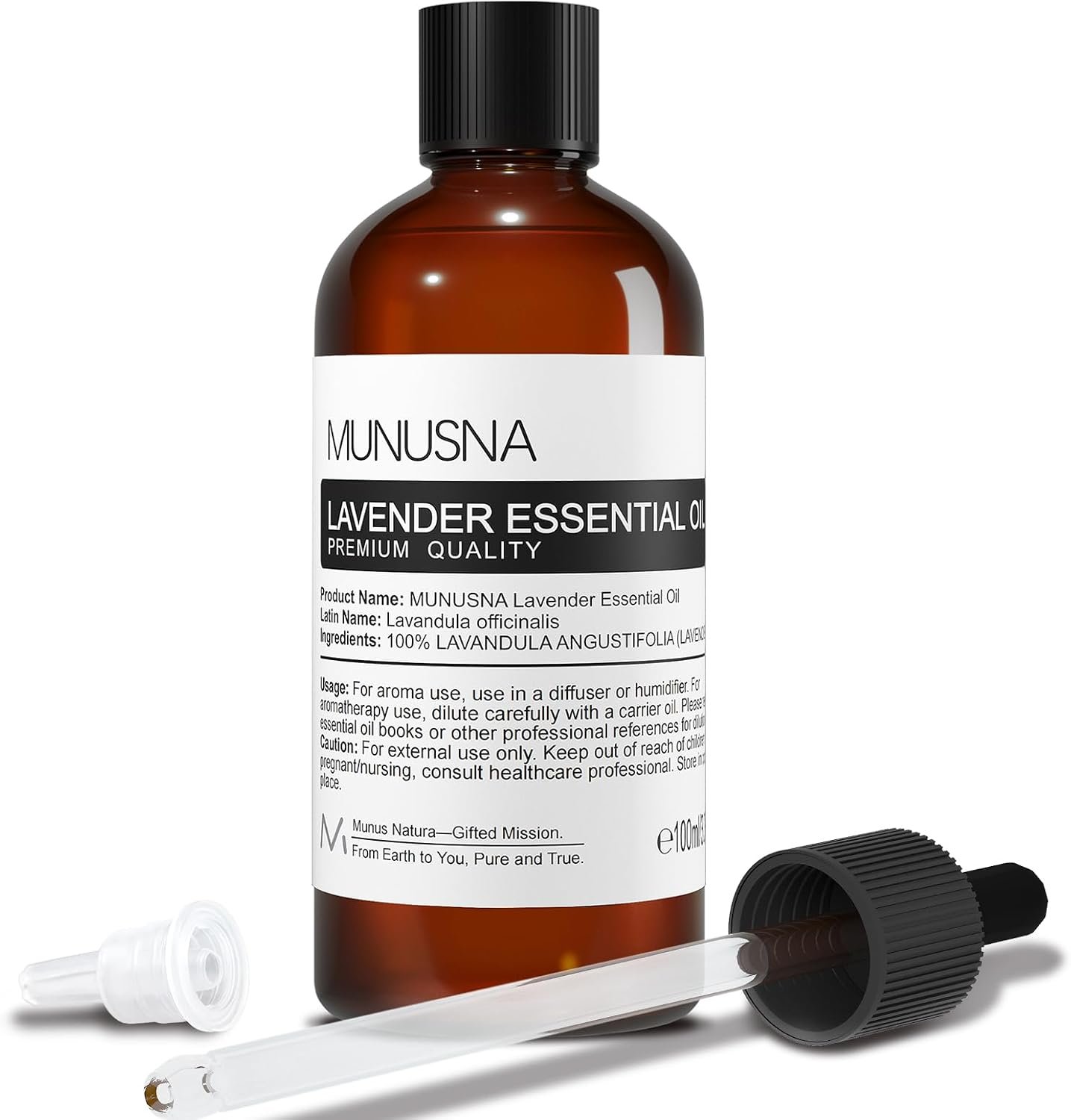 Lavender Essential Oil for Skin Hair Care, Diffuser, Aromatherapy | Lavender Oil for Laundry, Relaxing, Home, DIY Candle Soap Making, Long Lasting Scents, 100ML / 3.38 Fl Oz