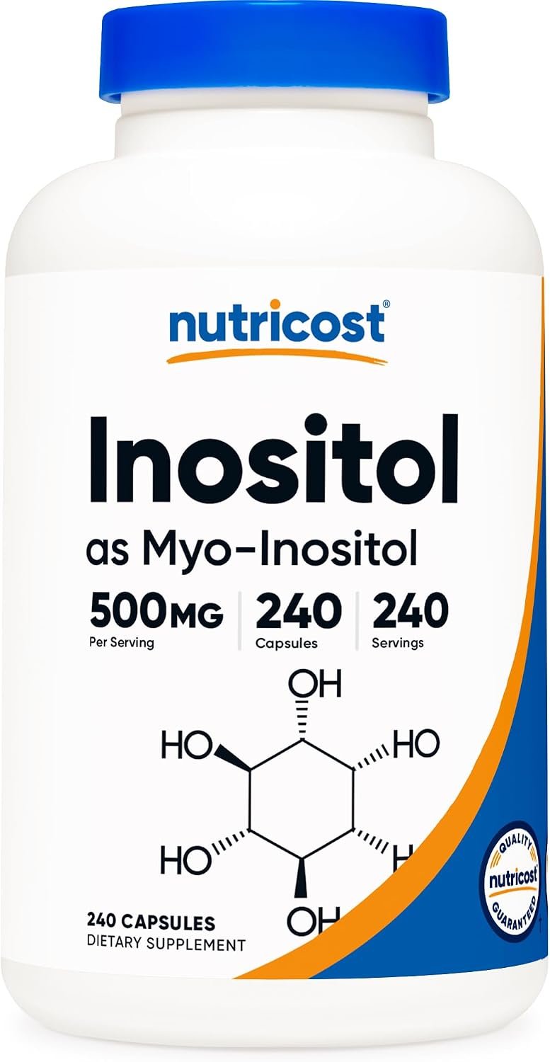 Nutricost Inositol Capsules 500mg, 240 Capsules, (Myo-Inositol), GMO-Free | Veggie Capsules, Gluten Free
