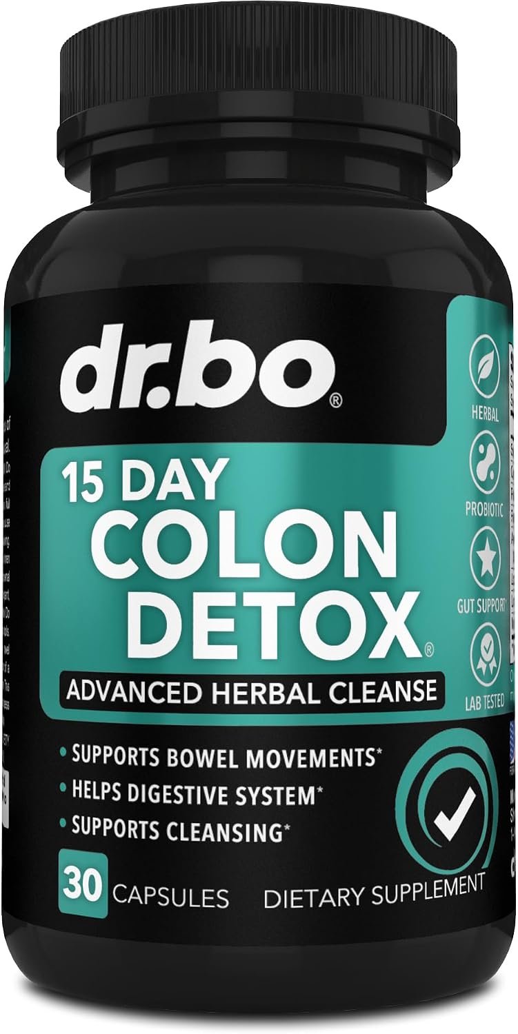 Colon Cleanser Detox for Weight Flush – 15 Day Intestinal Cleanse Pills & Probiotic – Fast Natural Laxative for Constipation Relief – Bowel Movement Supplements for Stomach Bloating, Gut Loss Support