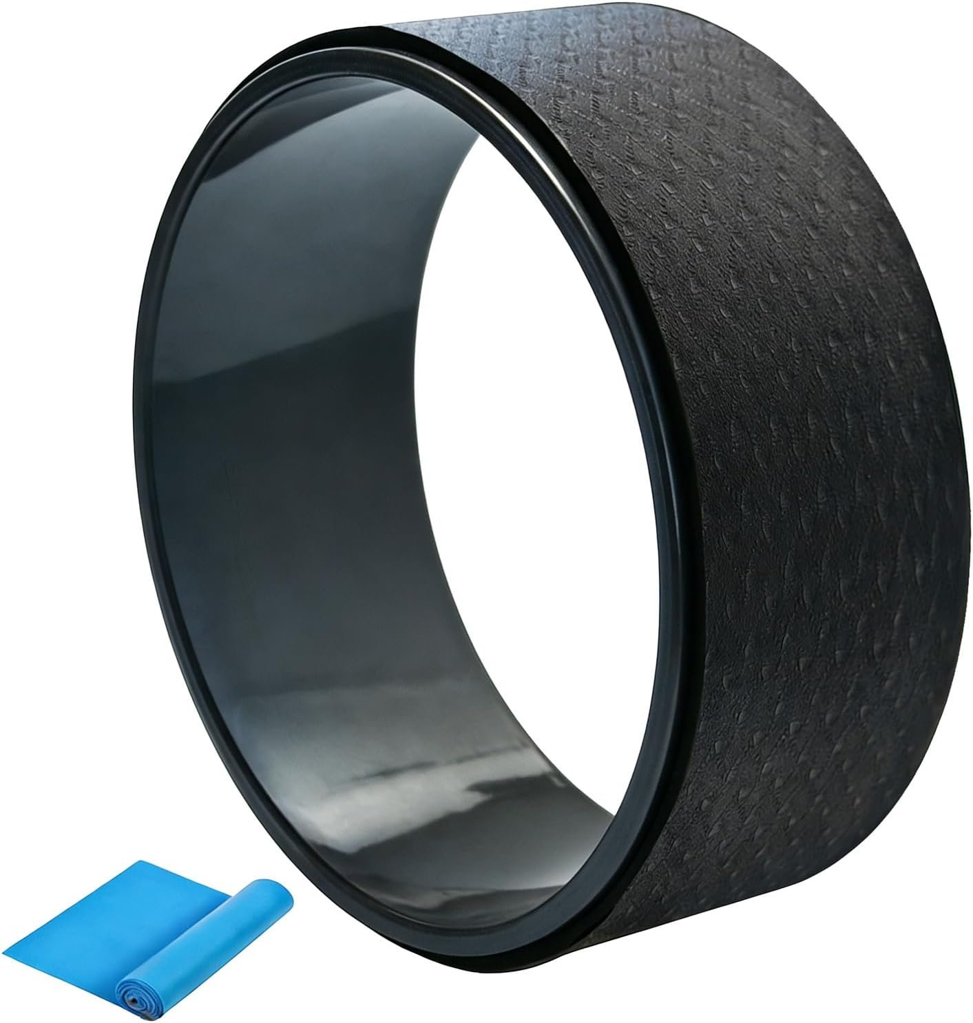 NGT Yoga Wheel 13 inch Yoga Wheel for Back Pain Strongest and Most Comfortable Dharma Yoga Prop Wheel with Free Yoga Bands