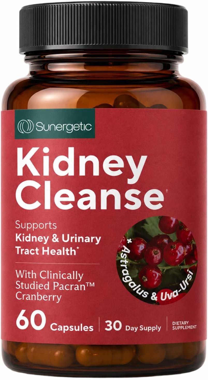 Kidney Cleanse & Detox Support with Cranberry, 60 Vegetarian Capsules