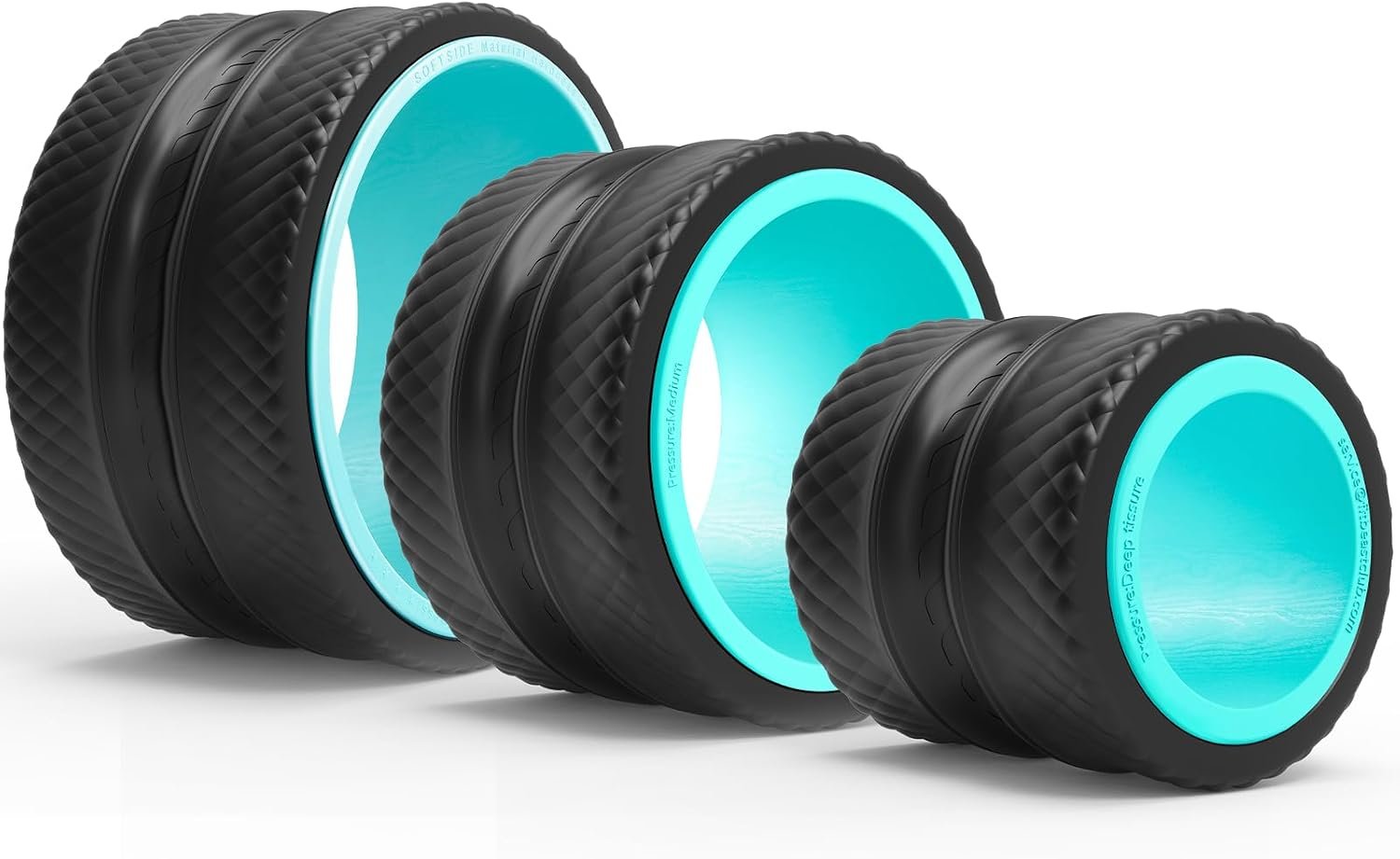 FitBeast Back Roller – Deep Tissue Massage Wheel, Yoga Wheel & Back Stretcher for Pain Relief