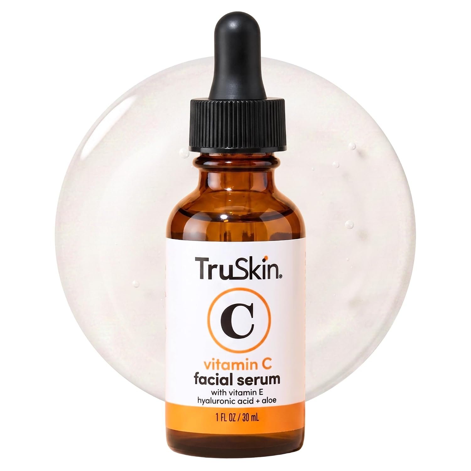 TruSkin Brightening Vitamin C Serum for Face with Hyaluronic Acid, 1 fl oz | Anti aging face serum with Vitamin E to improve the look of dark spots, fine lines, skin tone & support radiant-looking skin