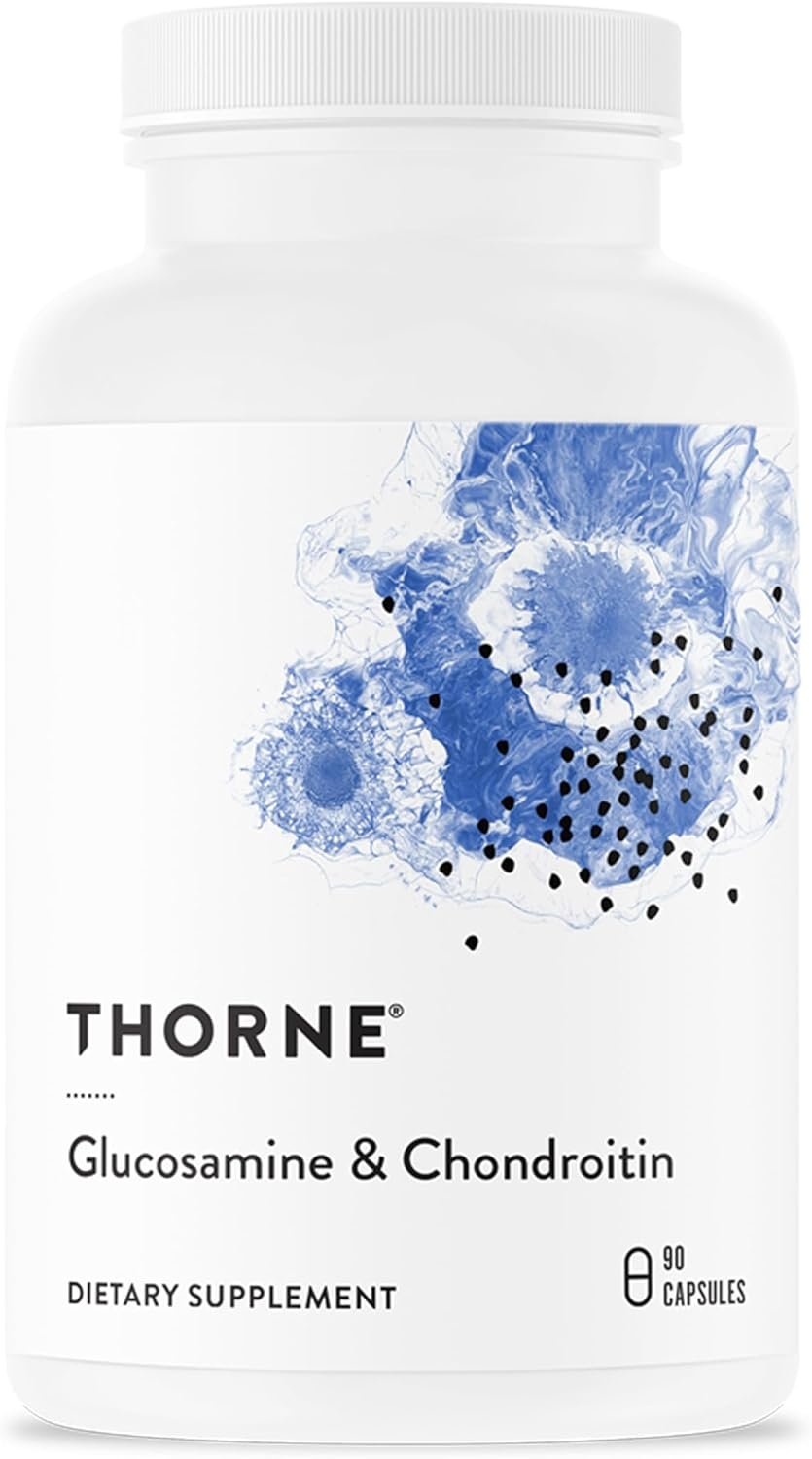 THORNE Glucosamine & Chondroitin, Sulfate Formula, 90 Capsules | Supports Joint Function, Mobility & Normal Cartilage Formation, Clinically Researched Combination*, NSF Contents Certified