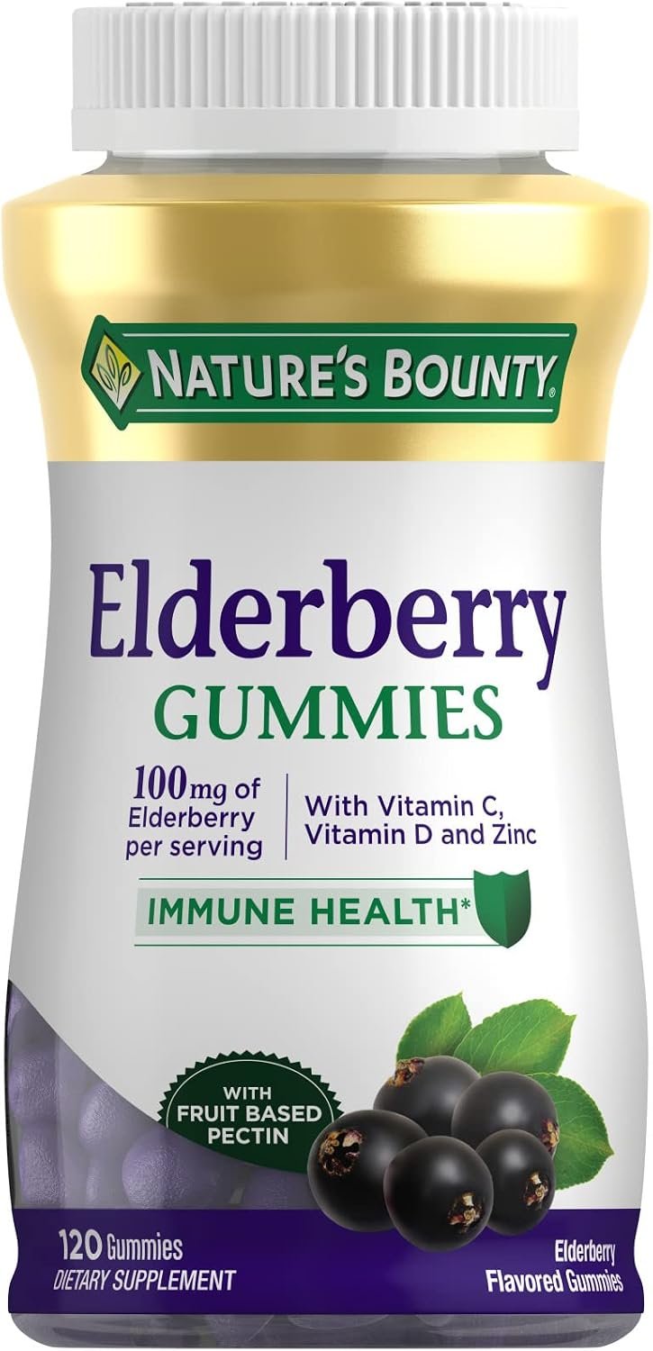 Nature’s Bounty Elderberry Gummies 100 mg, 120ct