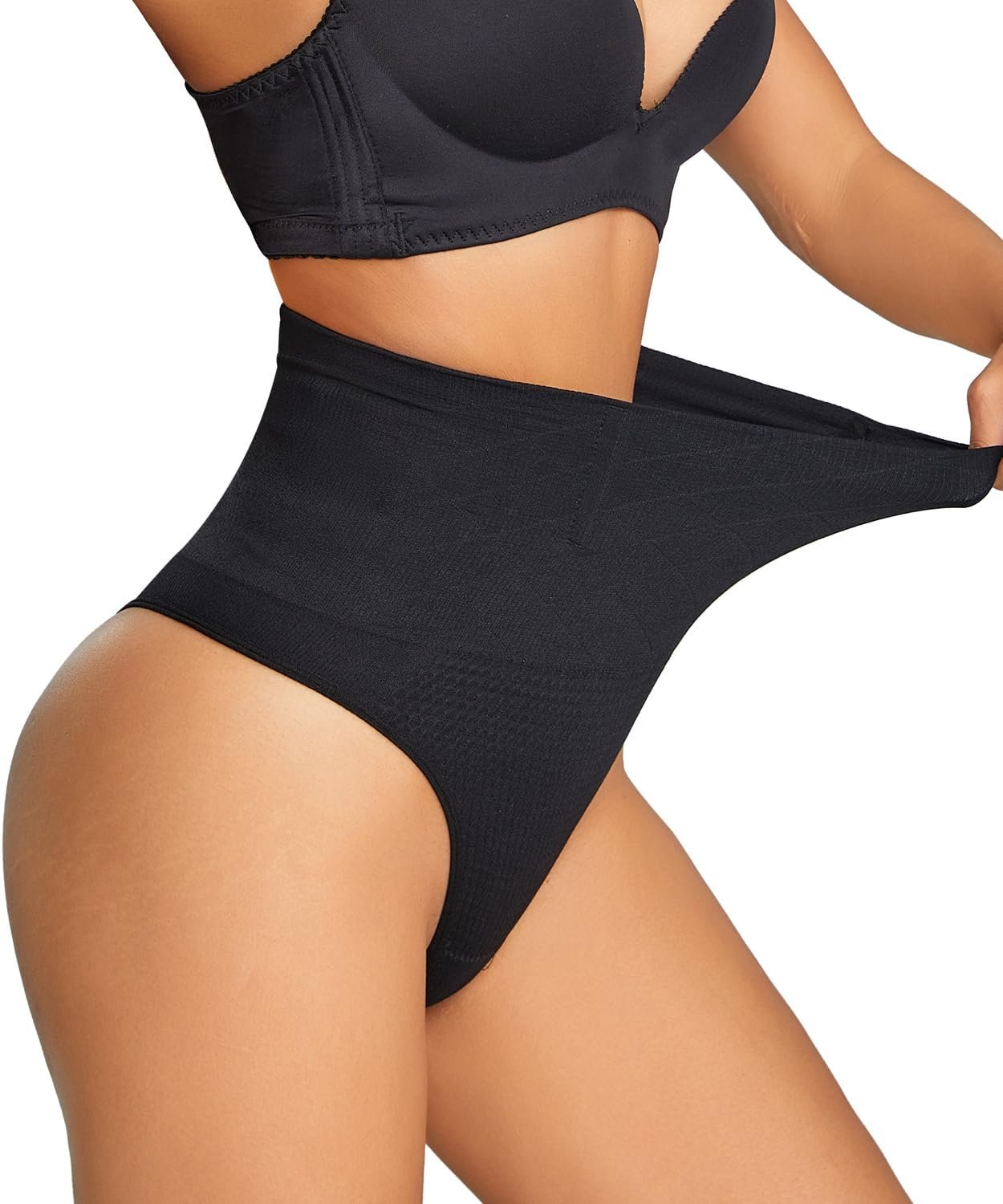 Dulchany Thong Shapewear Tummy Control Underwear Body Shaper for Women | Seamless Shapewear Thong Shaping Underwear Compression Stomach Thongs Panties
