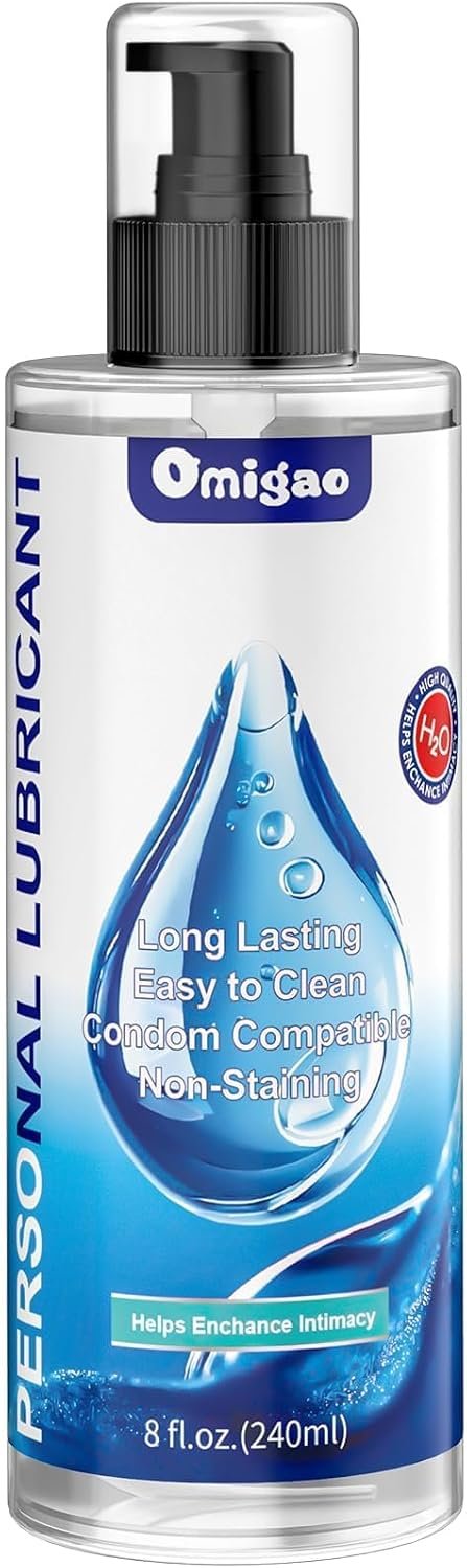 Water-Based Lube, Personal Lubricant Helps Enhance Intimacy for Long-Lasting Pleasure Sex Lube for Women, Men and Couples, Anal Lube, Non-Staining, Safe for Toys, 8 FL Oz