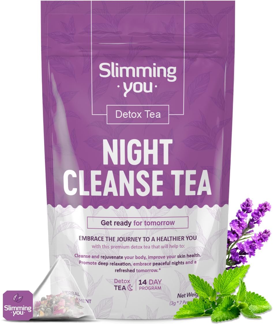 TAOISTEA Detox Tea – 14 Day Natural Herbal Blends for Colon Cleanse, Bowel Movement and Regulation, Promote Digestive Health and Weight Loss for Men and Women – 1 Night Cleanse (7 Bags)