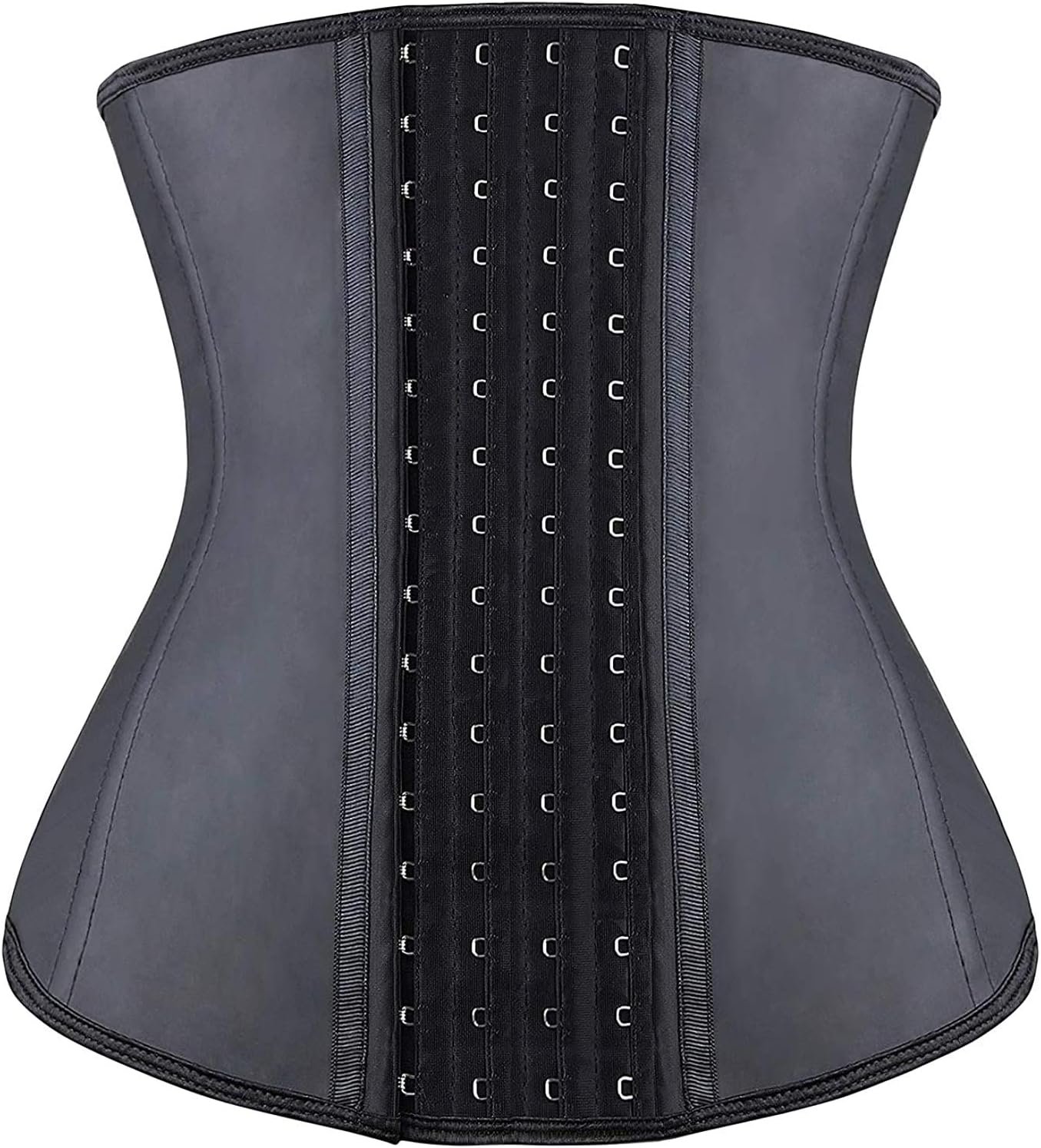 YIANNA Waist Trainer for Women Latex Underbust Waist Corsets Cincher Hourglass Body Shaper 4 Hooks