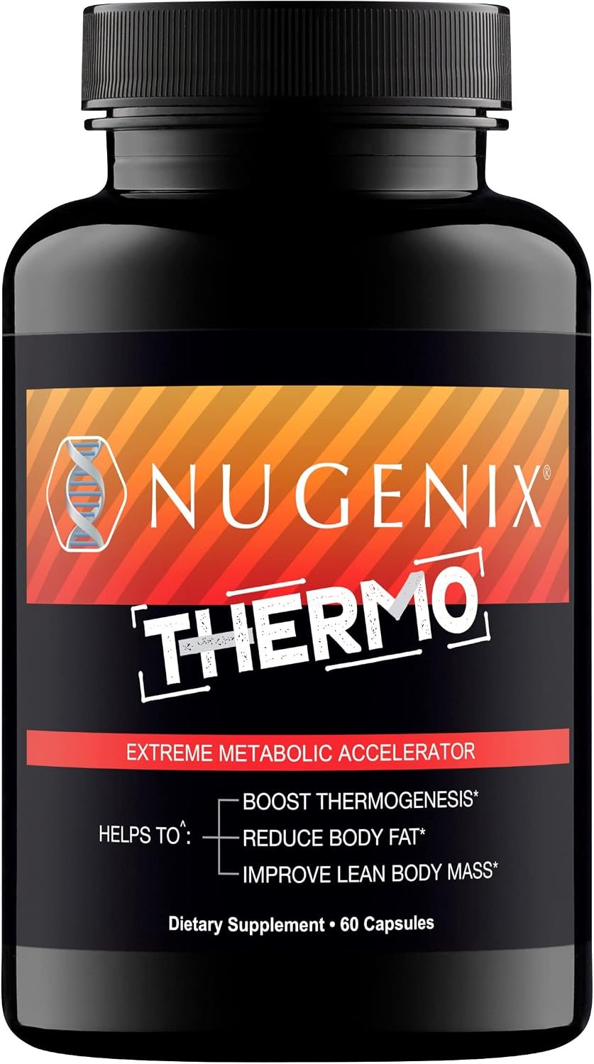 Nugenix Thermo – Thermogenic Fat Burner for Men, 60 Count | Reduce Body Fat, Suppress Appetite, Metabolic Accelerator, Belly Fat