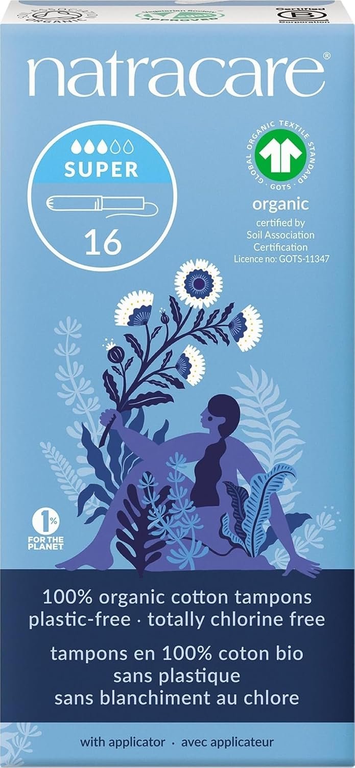 Natracare Organic Cotton Tampons Super, 16 Count