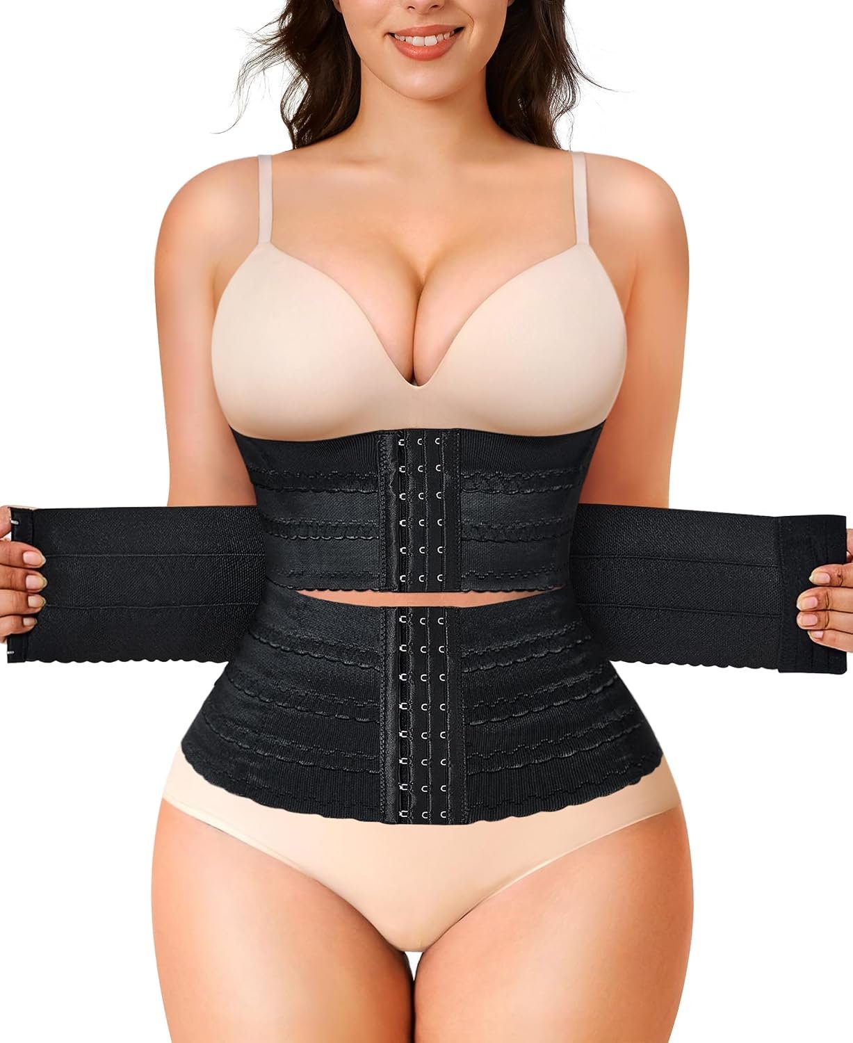 LODAY Waist Trainer for Women Corset Shapewear Segmented Waist Cincher Tummy Control Faja Body Shaper