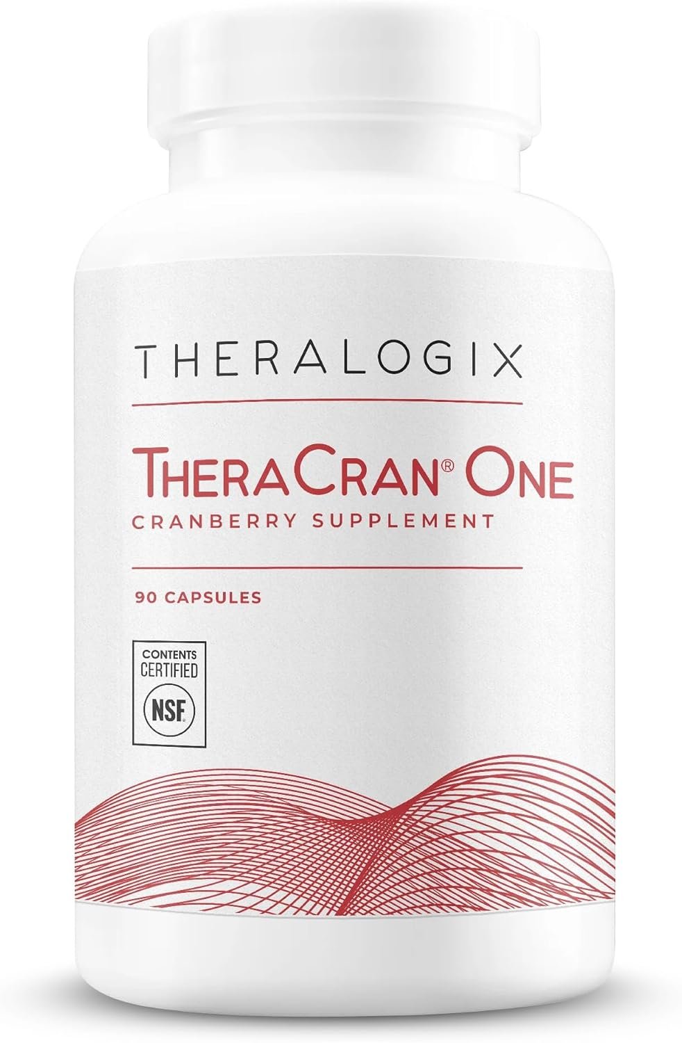 Theralogix TheraCran One Cranberry – UTI Prevention, NSF Certified | Helps prevent UTIs with 36mg of soluble proanthocyanidins (PACs) — the research-backed dose.