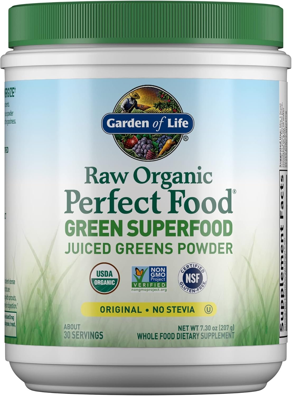 Garden of Life RAW Organic Perfect Food Juiced Greens Powder, 30 Servings