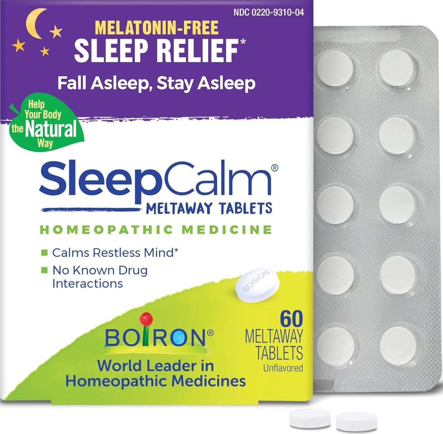 Boiron SleepCalm Sleep Aid for Deep, Relaxing, Restful Nighttime Sleep – Melatonin-Free and Non Habit-Forming – 60 Count | For Deep, Relaxing, Restful Nighttime Sleep. Features: Melatonin-Free, Non Habit-Forming. Size: 60 Count.