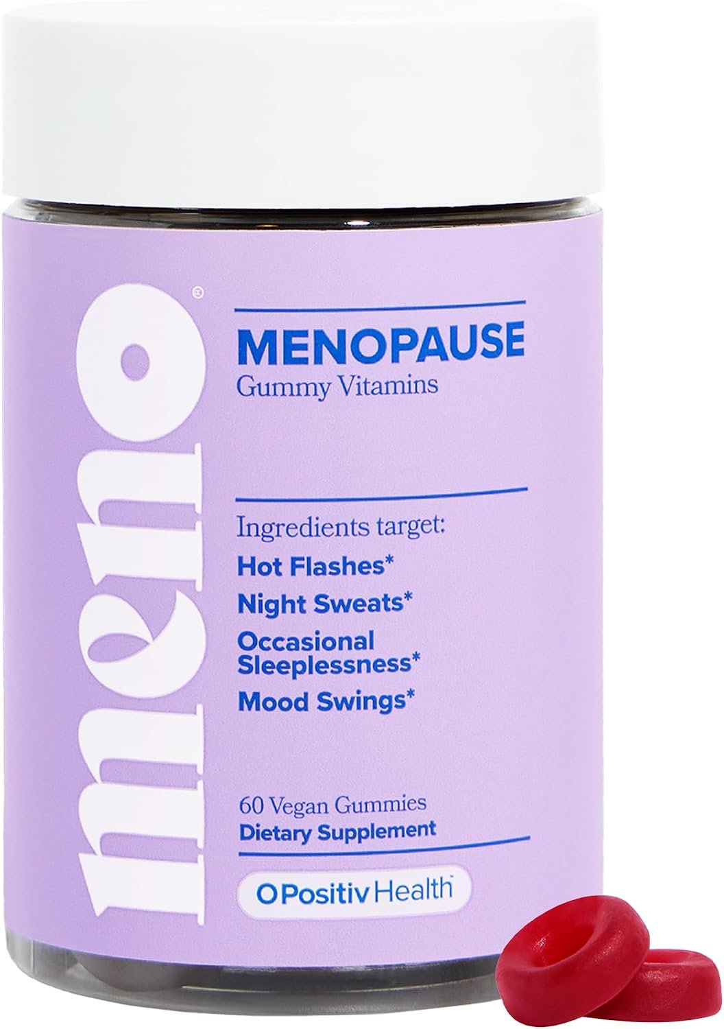 MENO Menopause Gummies – Hot Flashes & Night Sweats – 30-Day Supply