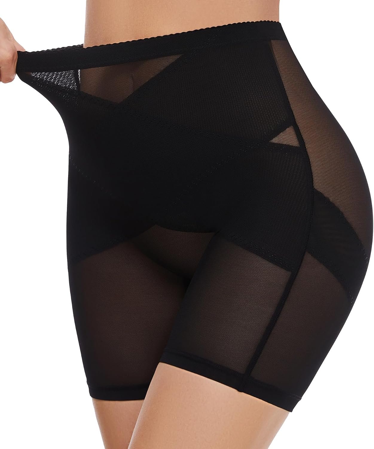 SIMIYA High Waist Stay Put Body Shaper Stomach Compression Shapewear Thong