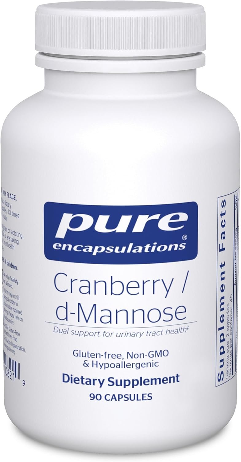 Pure Encapsulations Cranberry/D-Mannose, 90 Capsules | Supports Urinary Tract Health*, with Cranberry Fruit Solids, Vegan and Non-GMO Dietary Supplement