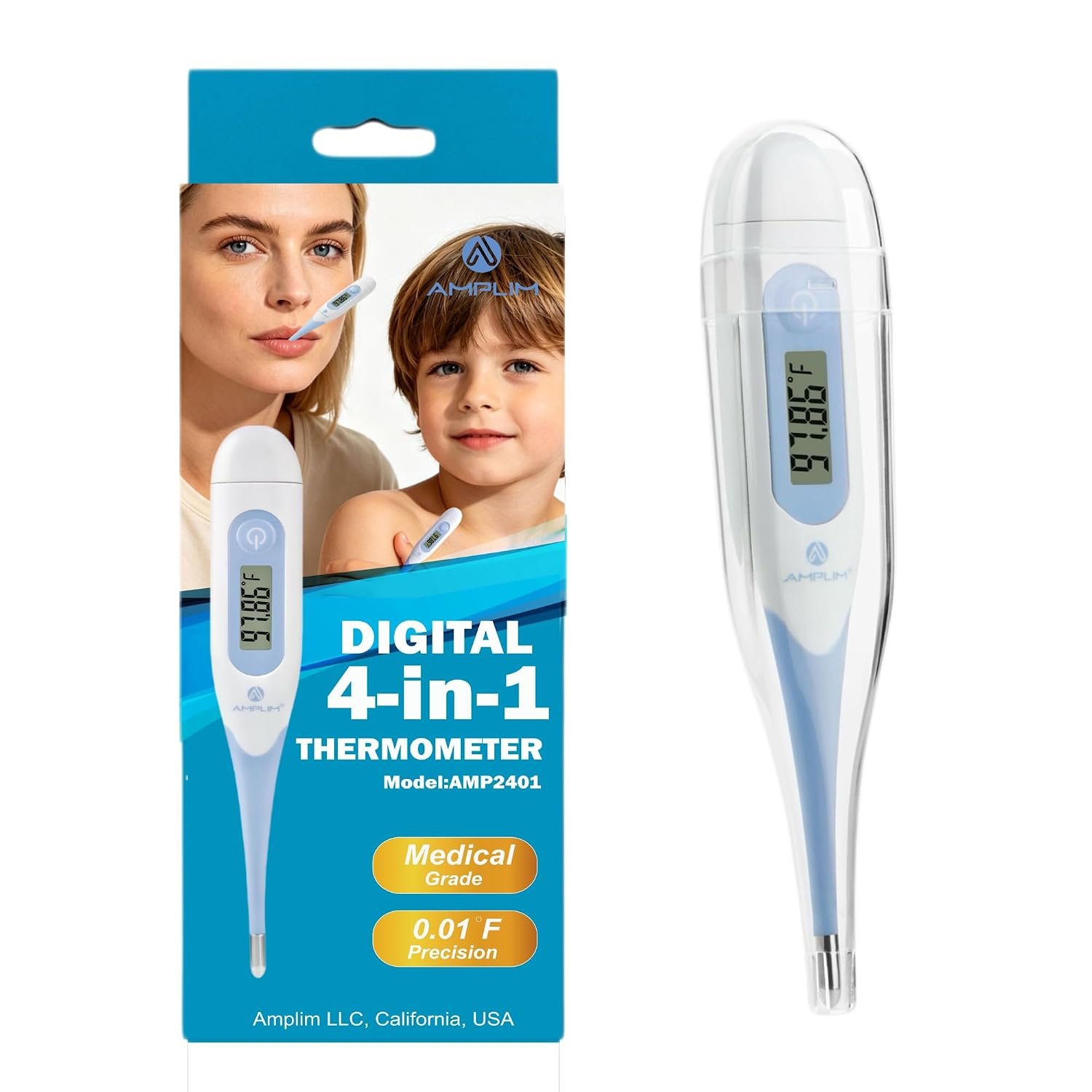 Medical Grade Accurate BBT for Ovulation Tracking Basal Thermometer | 1/100th Degree High Precision Fertility Prediction, 60-Sec Read
