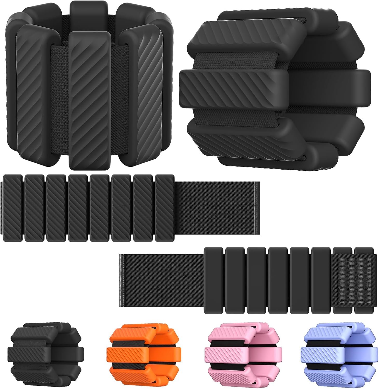 Wrist & Ankle Weights for Women, Wearable Strong Arm & Leg Weights Set of 2(1Lbs Each), Adjustable Ankle Weights for Walking, Yoga, Dance, Barre,Gym,Exercise,Pilates,Walking Running