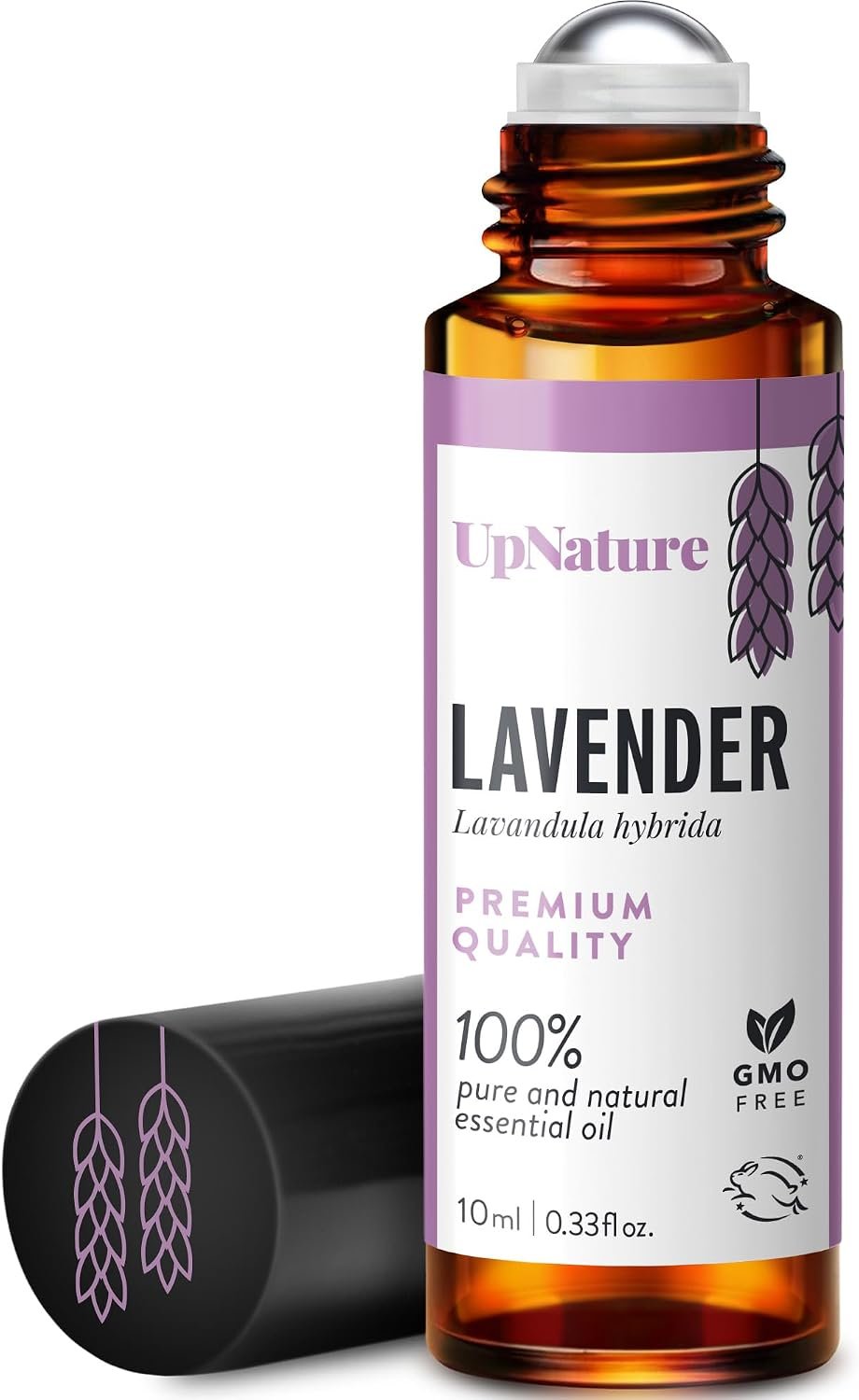 UpNature Lavender Essential Oil Roll On – 100% Natural, for Sleep & Skin | Calming lavender roll-on. Dab on wrists, neck or temples for a relaxing bedtime ritual – perfect for your purse or travel
