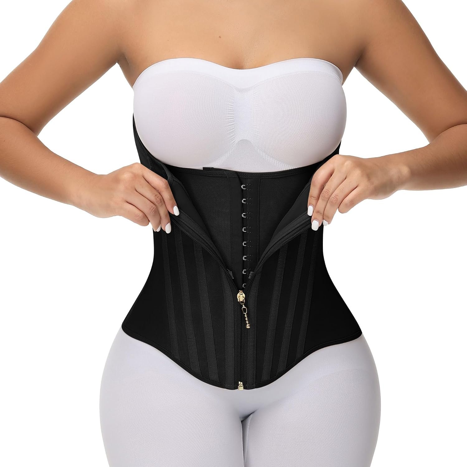 SHAPSHE Waist Trainer for Women Tummy Control Faja Body Shaper Working Out